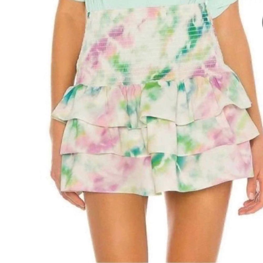 Amanda Uprichard Mariska Skirt in Laguna tie dye